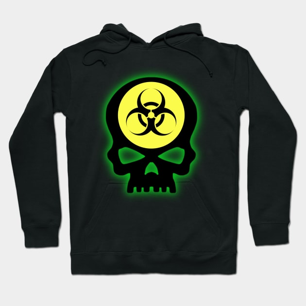 Biohazard Skull Hoodie by Celtic Morrigan